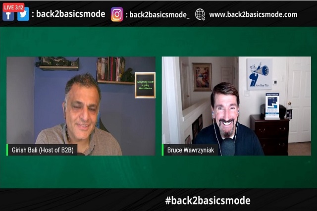 Girish Bali and Bruce Wawrzyniak on Back2Basicsmode Girish Bali and Bruce Wawrzyniak on Back2Basicsmode